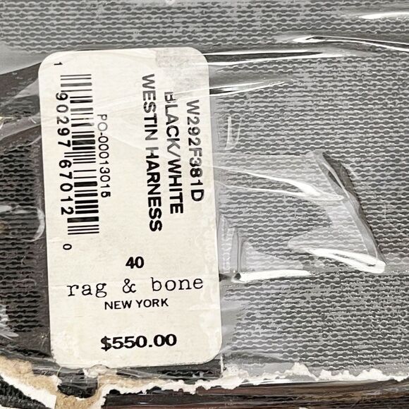 Rag & Bone Westin Harness pointy toe Boots in snakeskin leather. 40/10 New - Picture 9 of 16